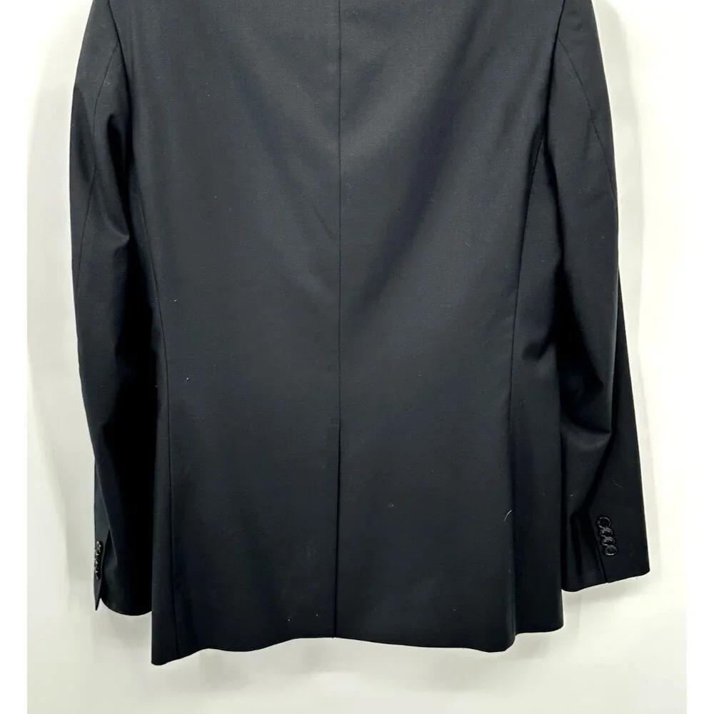 INDOCHINO jacket blazer sport coat black 42L classic wool business two button